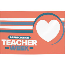 Săptămâna de apreciere a profesorilor 2024, banner, fundal pentru petrecere, decorațiuni de sărbători, consumabile, fundal fotografie, semn