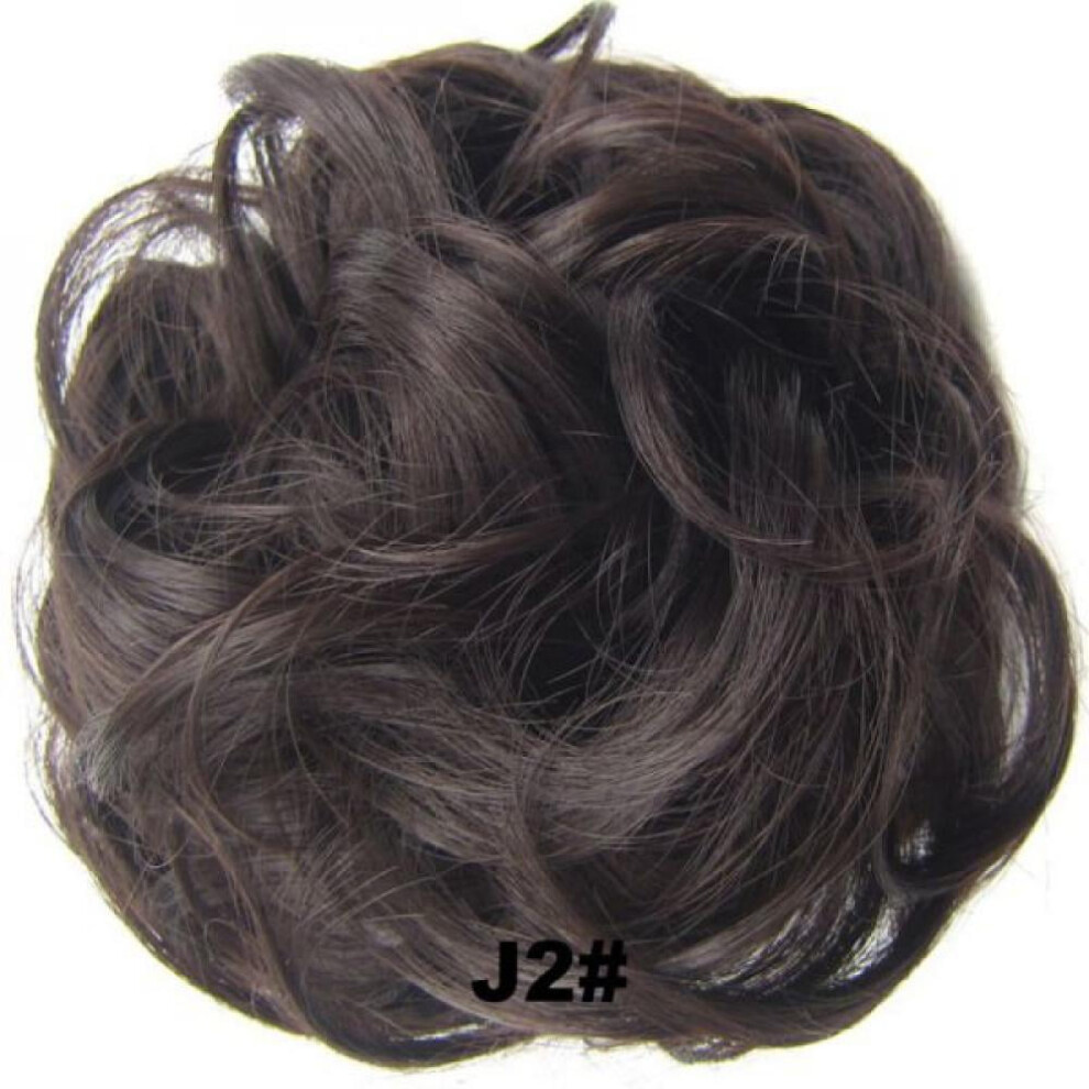 Unisex Clearance! Messy Hair Bun Hair Scrunchies Extension Curly Wavy Messy Synthetic Chignon For Women Hairpiece