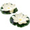 Set of 2 Solar Floating Flower Lights - White 1