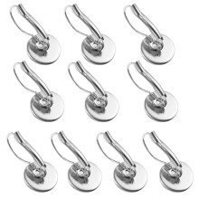 Tráidire Crúca Cluas Cruach Dhosmálta Amosfun10pcs Bonn Cloch Loingseoireachta le haghaidh Fionnachtana Seodra DIY