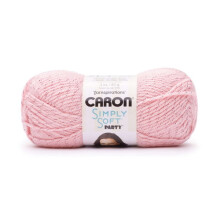 Příze Spinrite Caron Simply Soft Party Yarn, 1 balení po 1 klubíčku, měkká růžová, třpytka