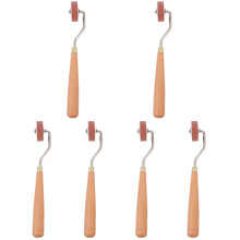 Ink Roller Wooden Handle Printer Small Paint Vinyl Seam Supplies Applicator 6 Pcs
