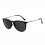 Retro-Sonnenbrille Schwarz Schwarze Gläser 1