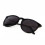 Retro-Sonnenbrille Schwarz Schwarze Gläser 2