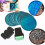 Nail Art Plates Manicure Tools-Including 10 Stainless Nail Plates+ 1 Stamper+ 1 Scraper, Pattern Random 6
