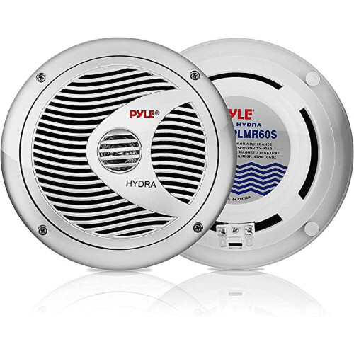 Pyle 6,5” Διπλό ηχείο θαλάσσης, 2 δρόμων, αδιάβροχο και ανθεκτικό στις καιρικές