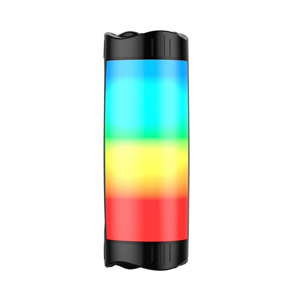 Paveos Portable Bluetooth 5.0 Speaker With Colorful Lights, Tf Card, Aux, Usb Drive, Compatible With Car Audio For Elderly - Black 9149926970729