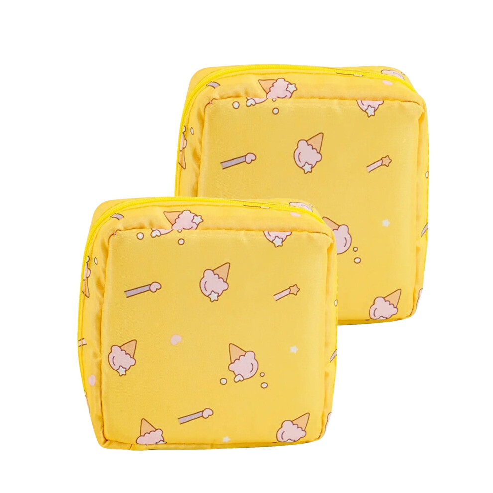 Sanitary Napkin Storage Bag with Zipper, Period Bag for Girls, Women, Ladies - First Period Gift (Compatible with)