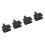 WALFRONT4Pairs Μαύρα τακάκια φρένων M446Disc για εξαρτήματα φρένων ποδηλάτων, τακάκια 4