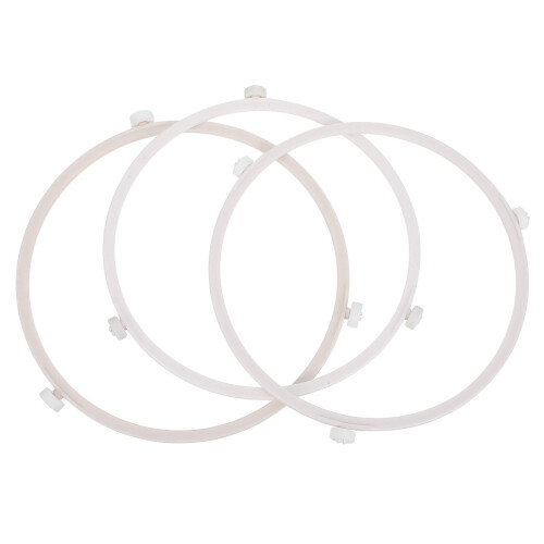 Conjunto de 3 suportes giratórios para prato de micro-ondas, com base redonda. 2