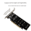 PCIeX16 naar M.2M-Key NVMEx4SSD2U Server Array Uitbreidingsadapter Splitter Multifunctionele Draagbare Kaart 3