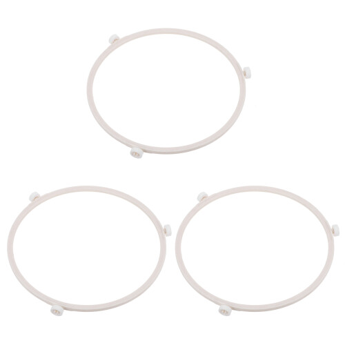 Conjunto de 3 suportes giratórios para prato de micro-ondas, com base redonda. 1