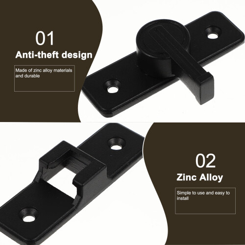 Plug Barn Door Child Proof Locks Through 90 Degree Gate Latch Right Angle Indoor 1