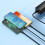 Cabo Baseus3in1USB-A para USB-C Lightning microUSB 100W 1,2m Preto 7