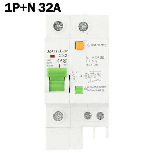 Interruttore differenziale per piccoli circuiti 1P+N32A AC230V