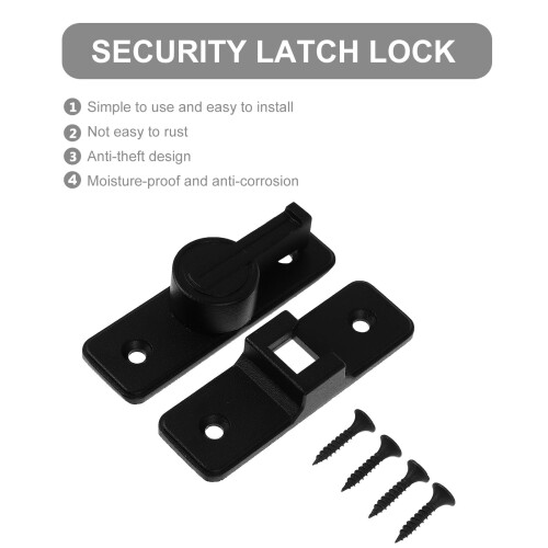 Plug Barn Door Child Proof Locks Through 90 Degree Gate Latch Right Angle Indoor 2