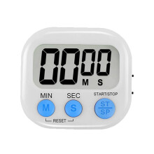 Digital Kitchen Timer Classroom Timers for Cooking ON/Off Switch Second Minute Count Up Countdown for Home Kitchen Kids, White