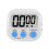 Digital Kitchen Timer Classroom Timers for Cooking ON/Off Switch Second Minute Count Up Countdown for Home Kitchen Kids, White 1