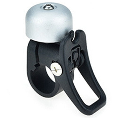 Sonnette blanche intégrale pour trottinette électrique M365Pro1S avec fixation rapide.