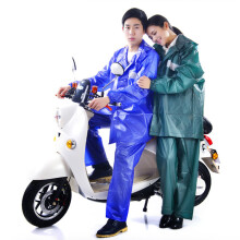 Xeyise 1 Set Adults Rain Suit Waterproof Breathable High Visibility Reflective Strip Outdoor Rain Jacket Trouser Men Women Hooded Rainwear Rain Gear