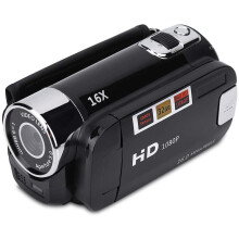 Håndholdt videokamera FHD 16x digital zoom, Tragbar DV digitalkamera med COMS-sensor, innebygd høyttaler, 270