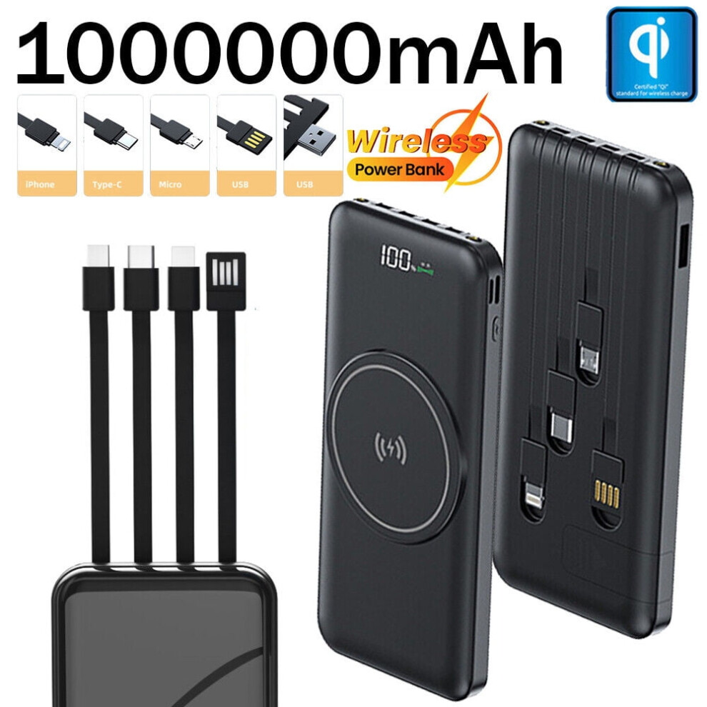 1000000Mah Power Bank 5Usb Portable External Battery Backup Charger Fast Charger 9499224574908
