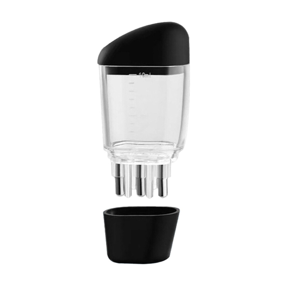 Black Hair Oil Applicator Comb With Precise Dispensing And Scalp Massage For Targeted Root Coverage