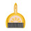 Mini Dustpan and Brush Set for Crumbs, Table, Desk, Keyboard, Kitchen, Yellow Fruit Shape 1