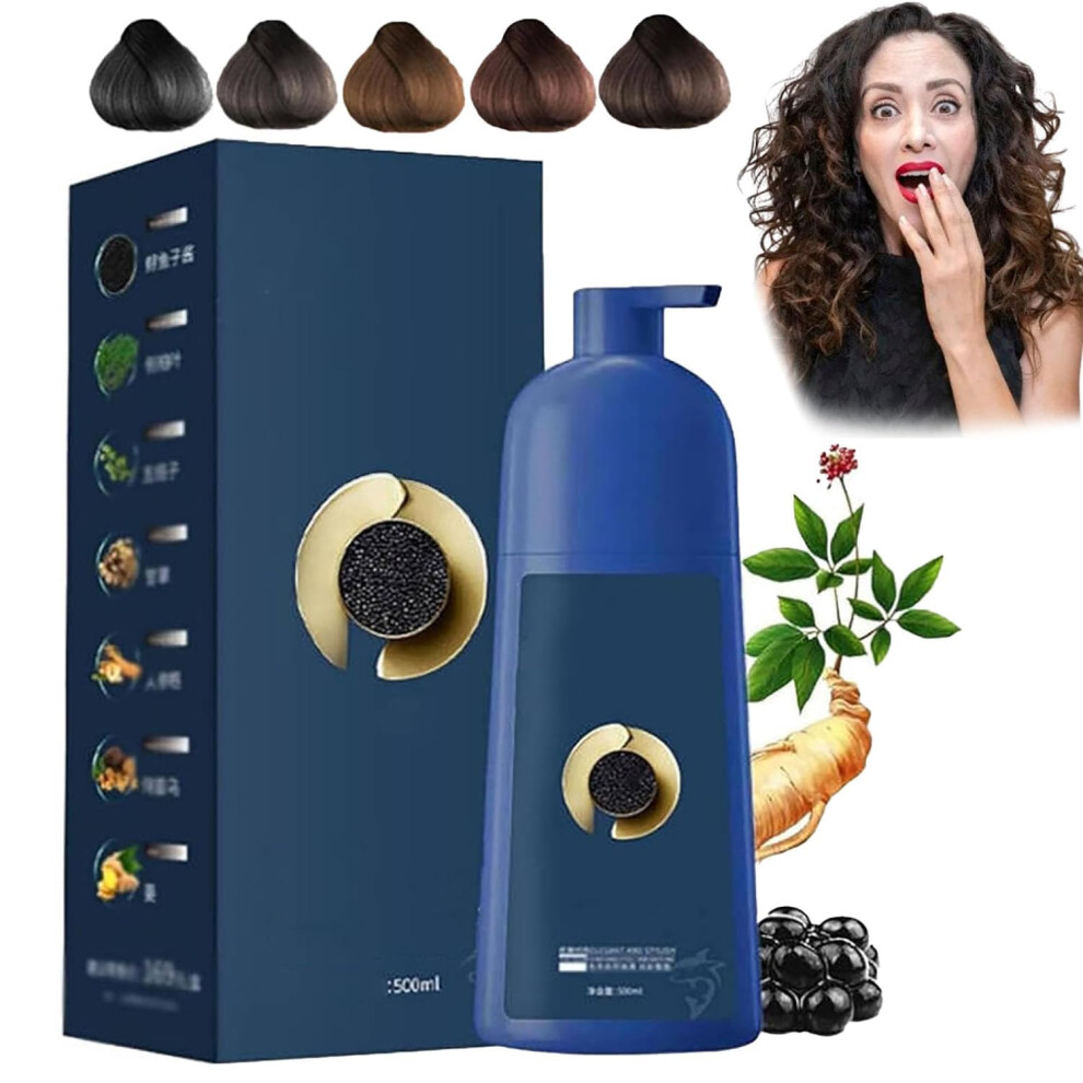 Plant Based Black Hair Dye Cream with Protein and Gentle Scalp Care for All Hair Types