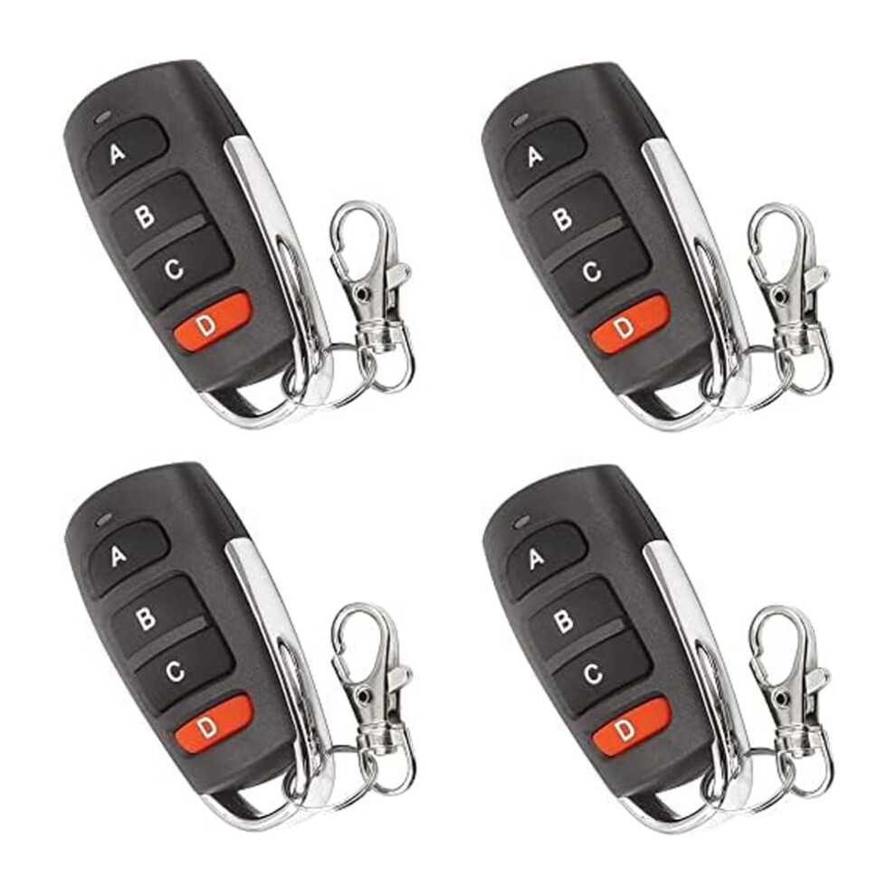 Universal Garage Door Opener Remote Control Key Fob Duplicator 4 Pack For Gate Replacement 9044945216219