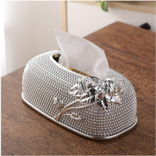 Tissue Box Cover Acrylic Decorative Napkin Holder for Kitchen, Desktop, Hotel, KTV Bar (Multicolored)
