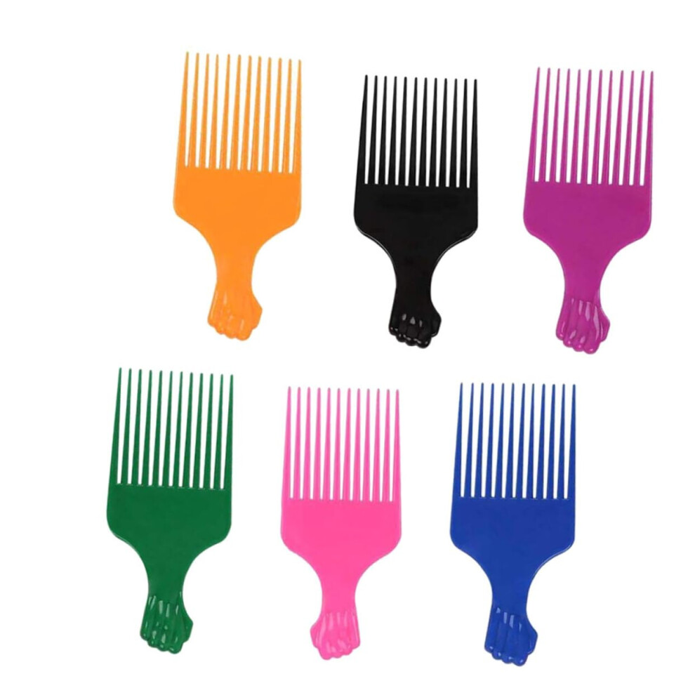 Unisex Hair Comb Set With Anti Static Long Tooth Tail Comb For Styling Thick And Curly Hair 6Pcs