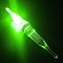 LED Fishing Lure Light Waterproof for Night Fishing, 4 Color Modes, CR425 Battery, Green