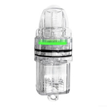 LED Underwater Fishing Light 360 Flash Waterproof 400h Lifespan for Night Lake River Sea (Green)