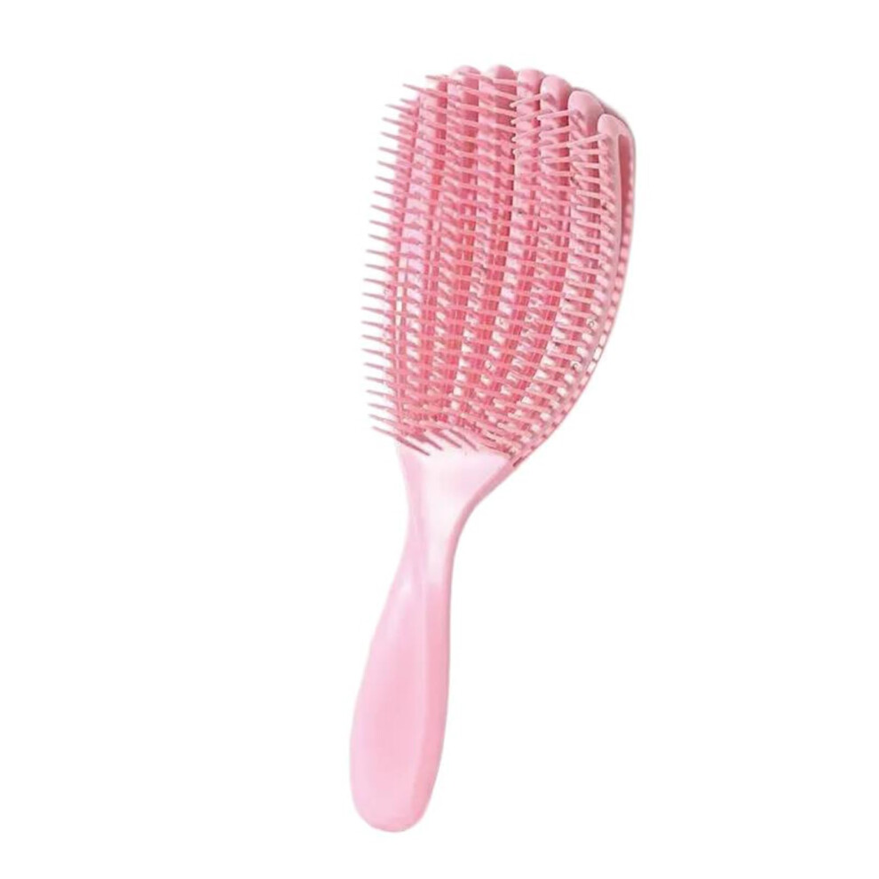 Detangling Hair Brush for Curly Hair with Hollow Out Design, Gentle Scalp Massage, Ergonomic Grip