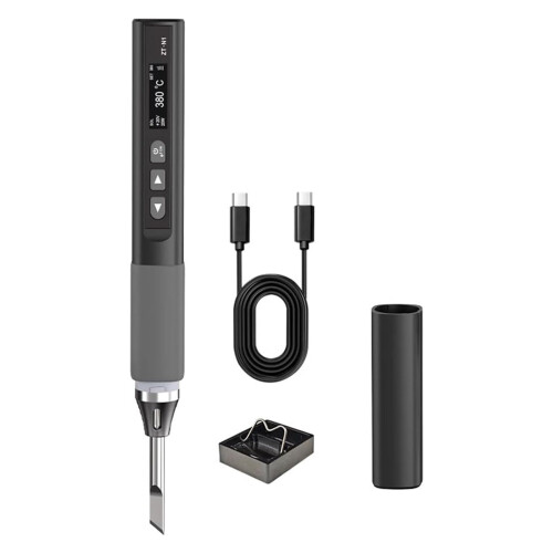 96W  Power Soldering Iron Adjustable Temperature 100C450C for Electronics