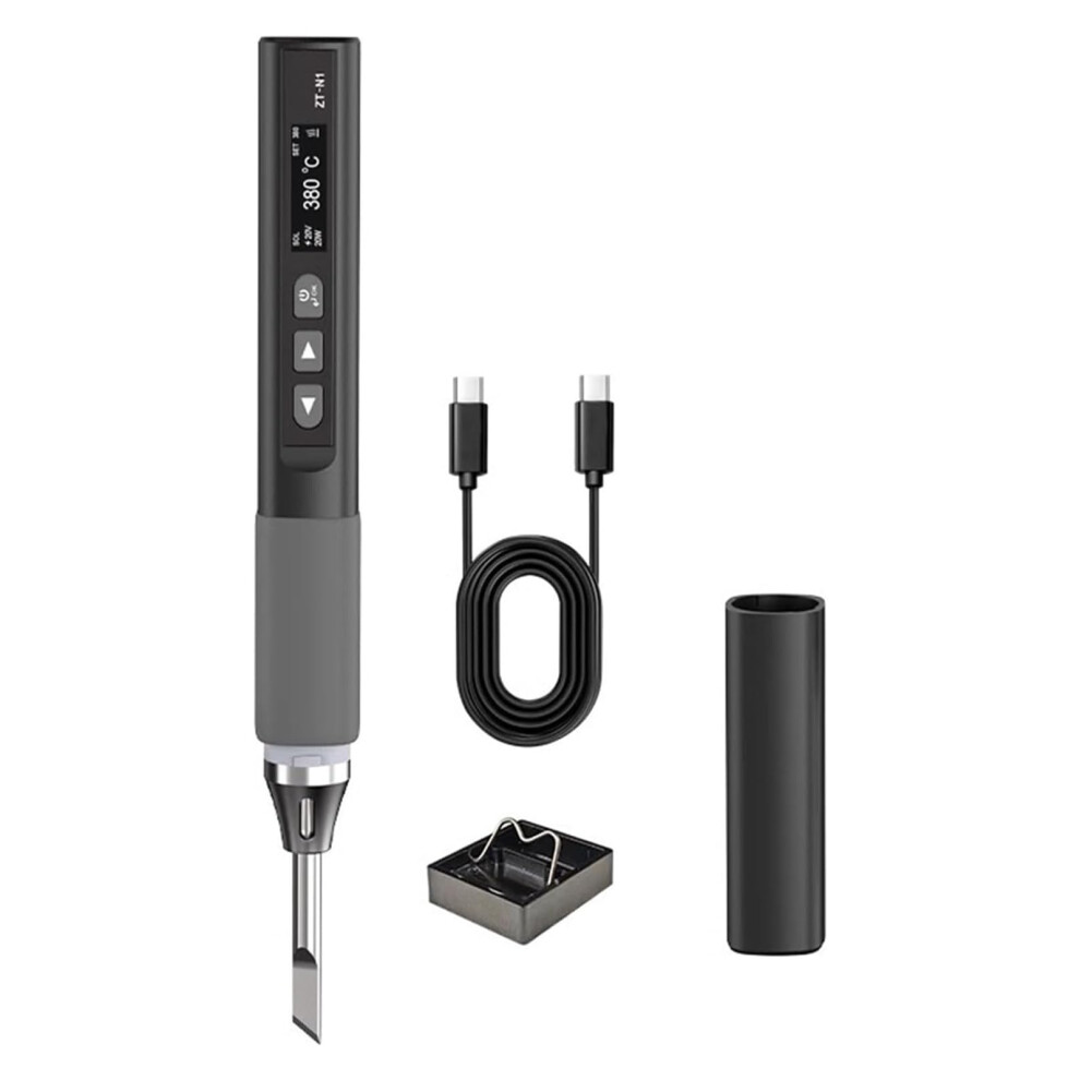 96W Power Soldering Iron Adjustable Temperature 100C450c For Electronics 9113335121683