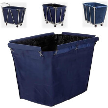 Large Capacity Laundry Cart Liner Bag 400L Waterproof Removable Oxford Cloth for Rolling Basket