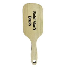 Funny Bald Man Comb and Brush Set, Novelty Wooden Hair Brush, Humorous Gift for Men, 2 Styles