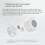 High Precision Zigbee 3.0 Human Body Sensor IPX5 Waterproof 74x74x43.3mm 7
