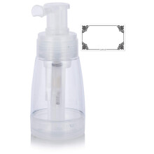 Powder spray pet bottle with locking nozzlers 6 oz / 180 ml + tag