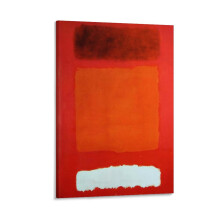 Mark Rothko Print Red White Brown 1957 Canvas Art, 12x18inch (30x45cm), Modern Wall Decor, Picture Poster Gift