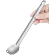 Long Handle Spork Eco-Friendly Ultralight Portabale Flatware for Outdoor Camping Backpacking Hiking Travel Picnic Tableware with Bag(Spork)