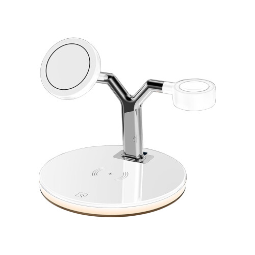 Ασύρματος σταθμός φόρτισης Tarmeek Magnetic3 σε 1 με φως LED, συμβατός με iPhone, δώρο για