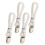 Lot de 4 pinces à serviettes blanches 1