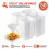 6x6 κουτιά πακέτου Clamshell (50 τεμάχια) δοχεία αφρού φαγητού από το Stock Your Home 4