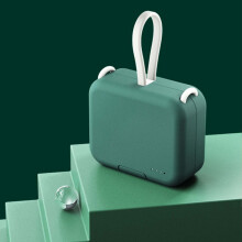 Soporte fijo para cargador portátil inalámbrico con clip para batería externa y cargador portátil para teléfono móvil.