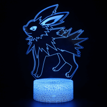 Lámpara de noche HANNTAOO3D para niños, lámpara de ilusión de Pokémon con control remoto y táctil, 16 colores, para decoración de