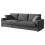 Modern 3 Seat Corduroy Sofa Couches 256cm Grey 10