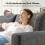 Modern 3 Seat Corduroy Sofa Couches 256cm Grey 5